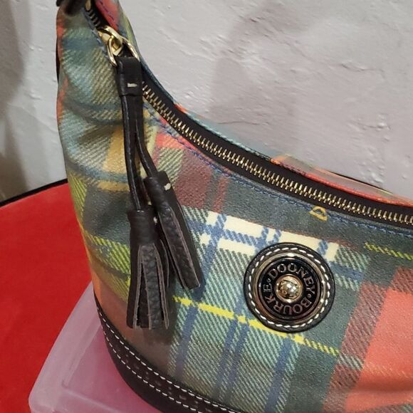 Like New Y2K Dooney & Bourke Colorful Mini Barrell Bag - Picture 3 of 16